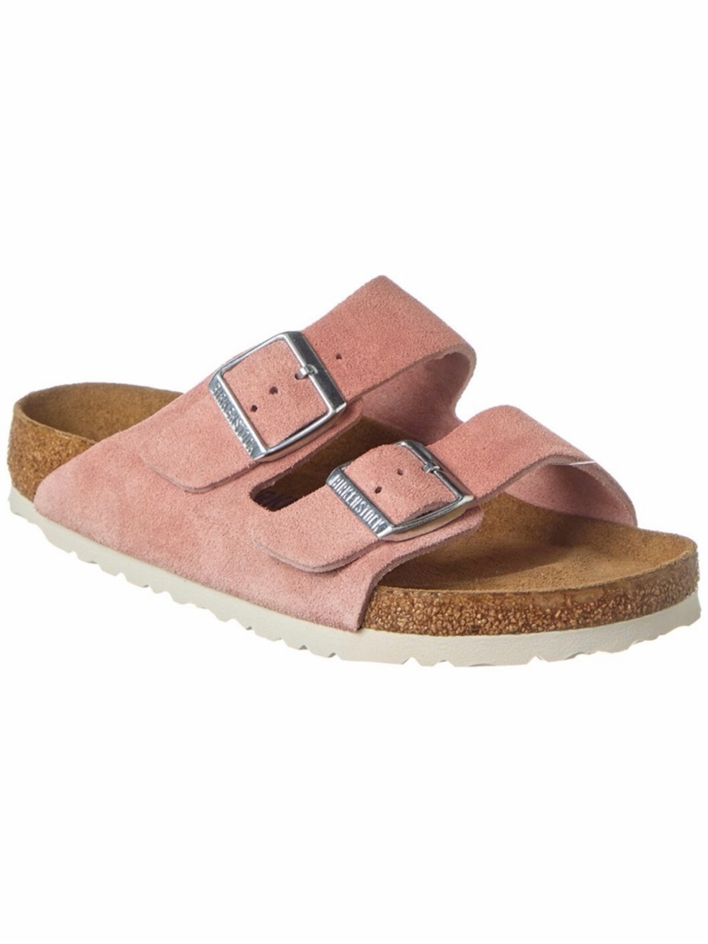 Birkenstock Arizona Soft Footbed Suede Sandal Pink Clay Sz 38